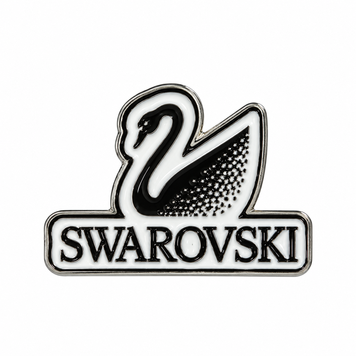 Swarovski Swan Logo Metal Sticker