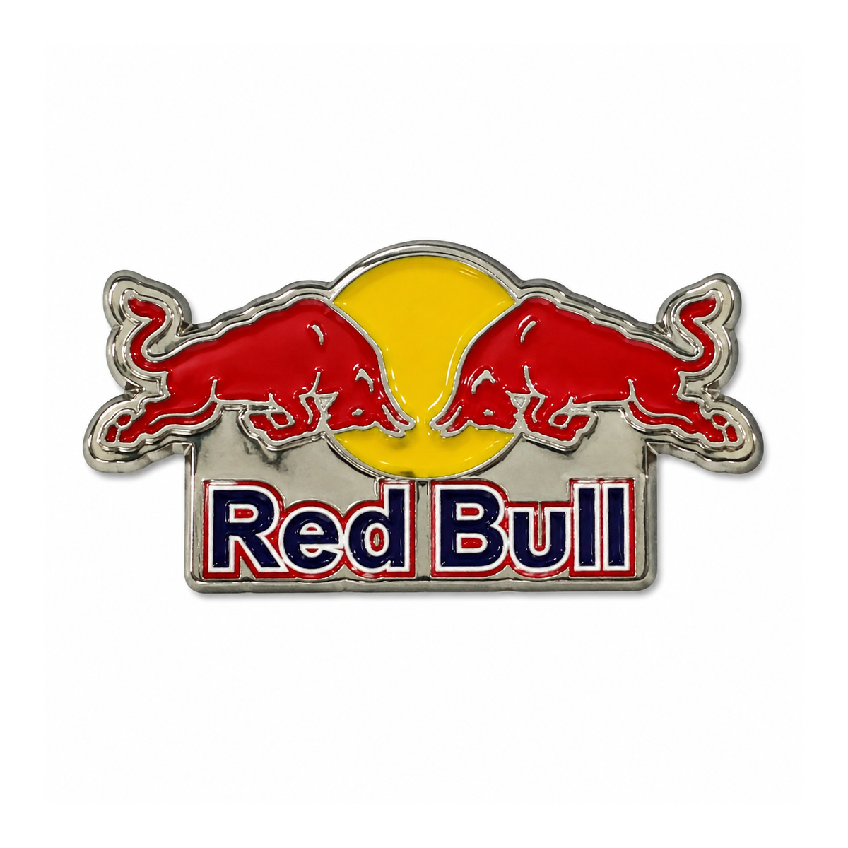 Red Bull Logo Metal Sticker - SKU MS-027