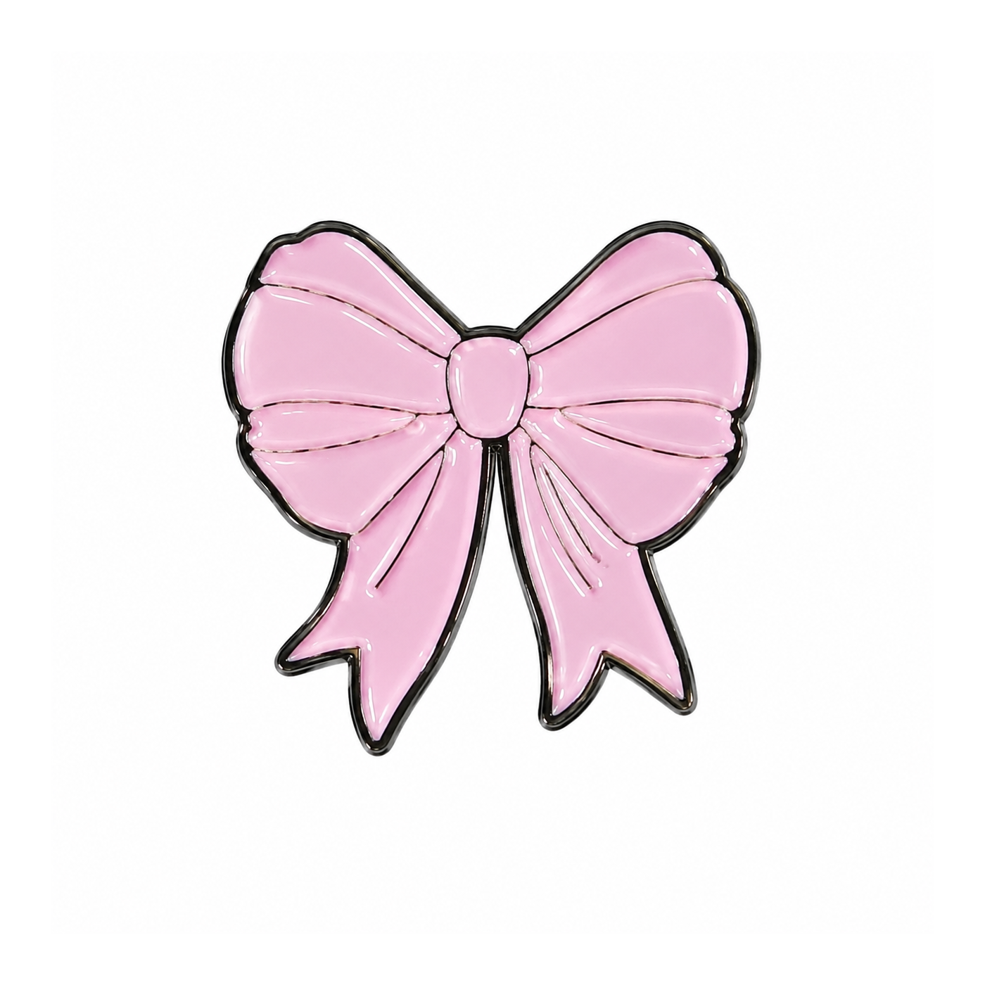 Large Pink Bow Metal Sticker - SKU MS-045