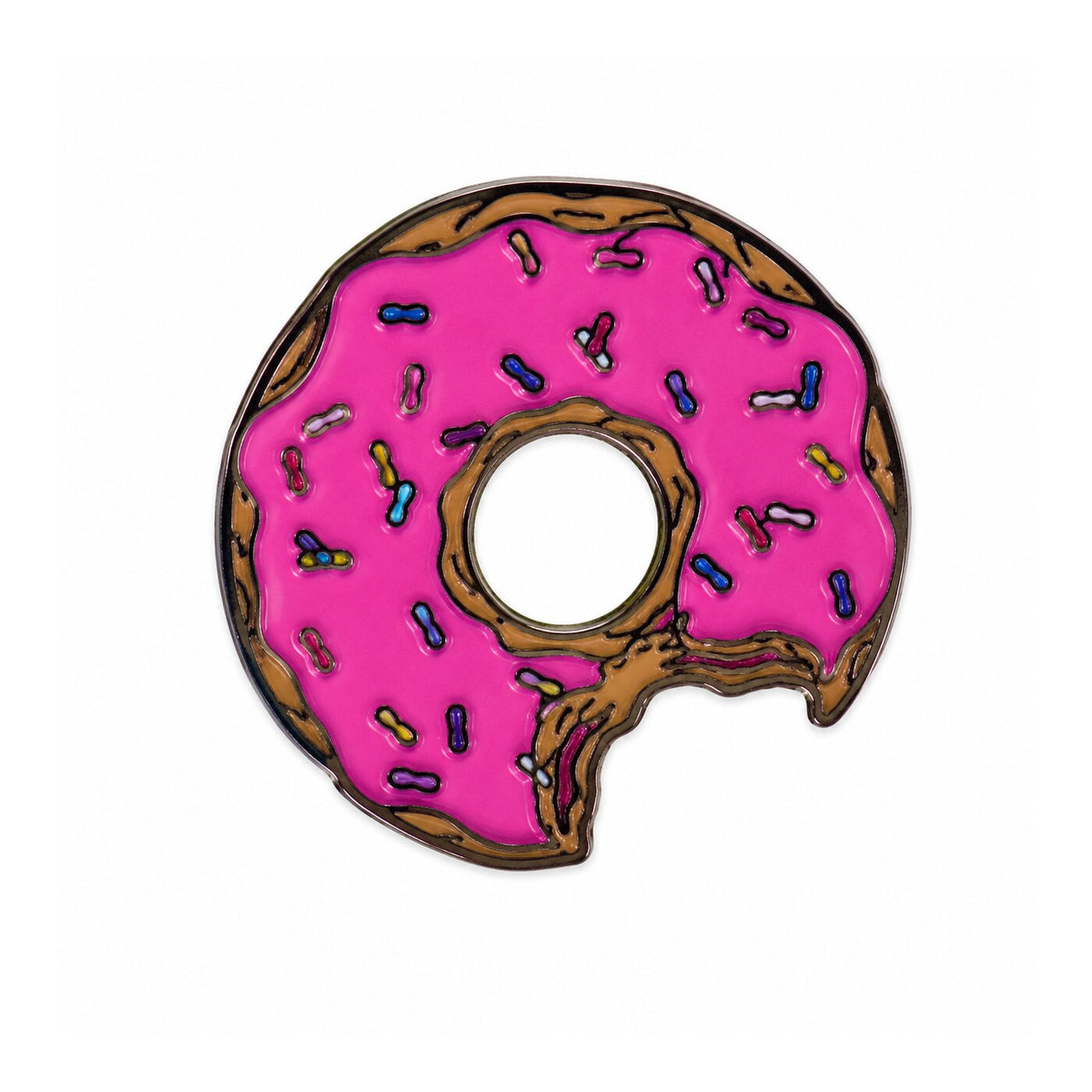 Pink Donut Metal Sticker - SKU MS-056