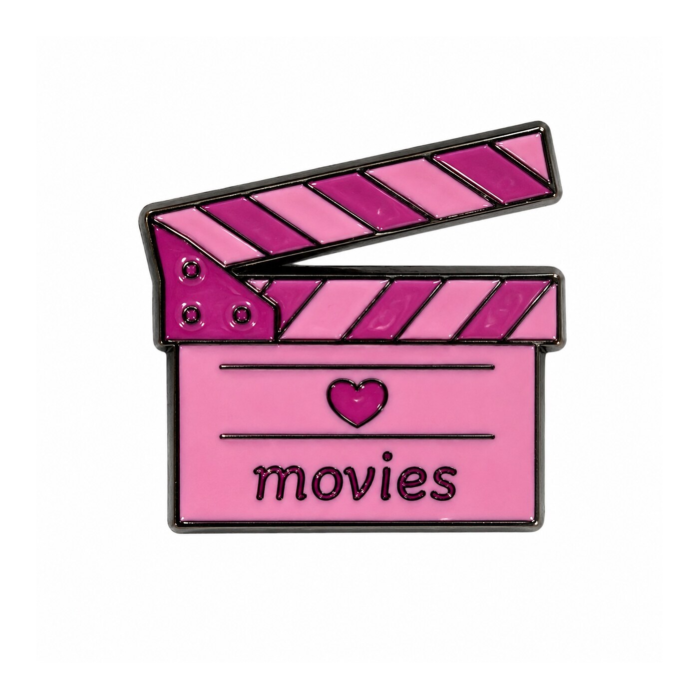 Pink Movies Clapperboard Metal Sticker - SKU MS-066
