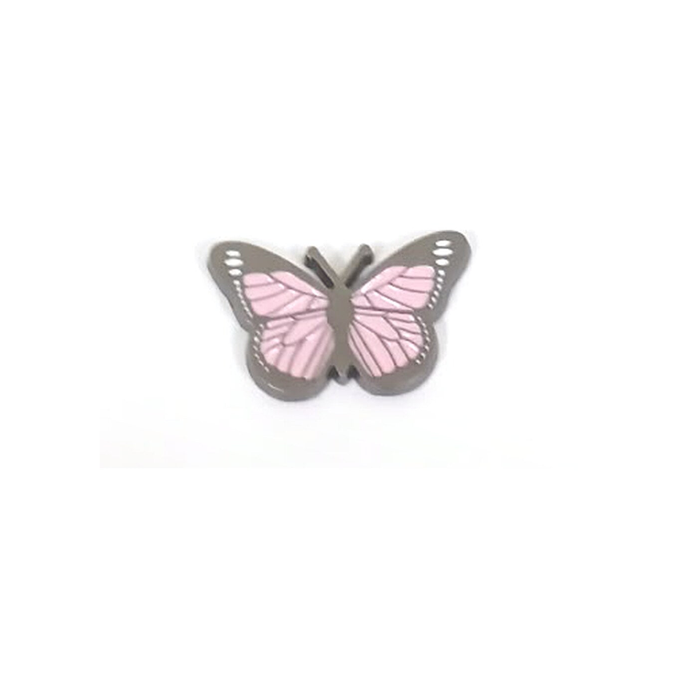 Pink and Black Butterfly Metal Sticker - SKU MS-141