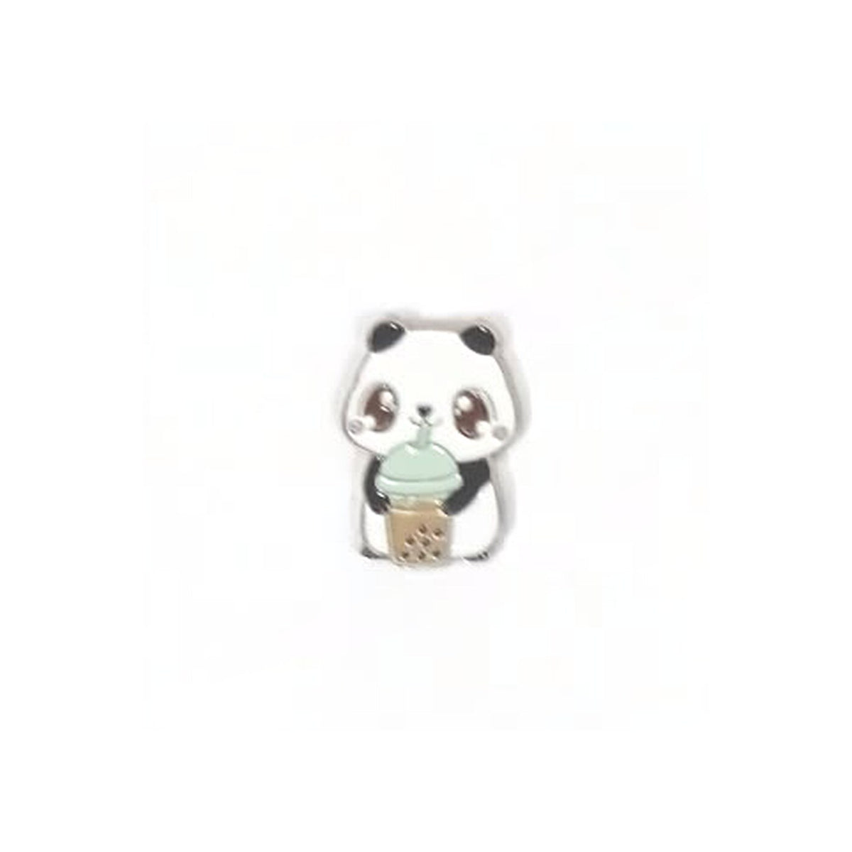Panda with Bubble Tea Metal Sticker - SKU MS-145