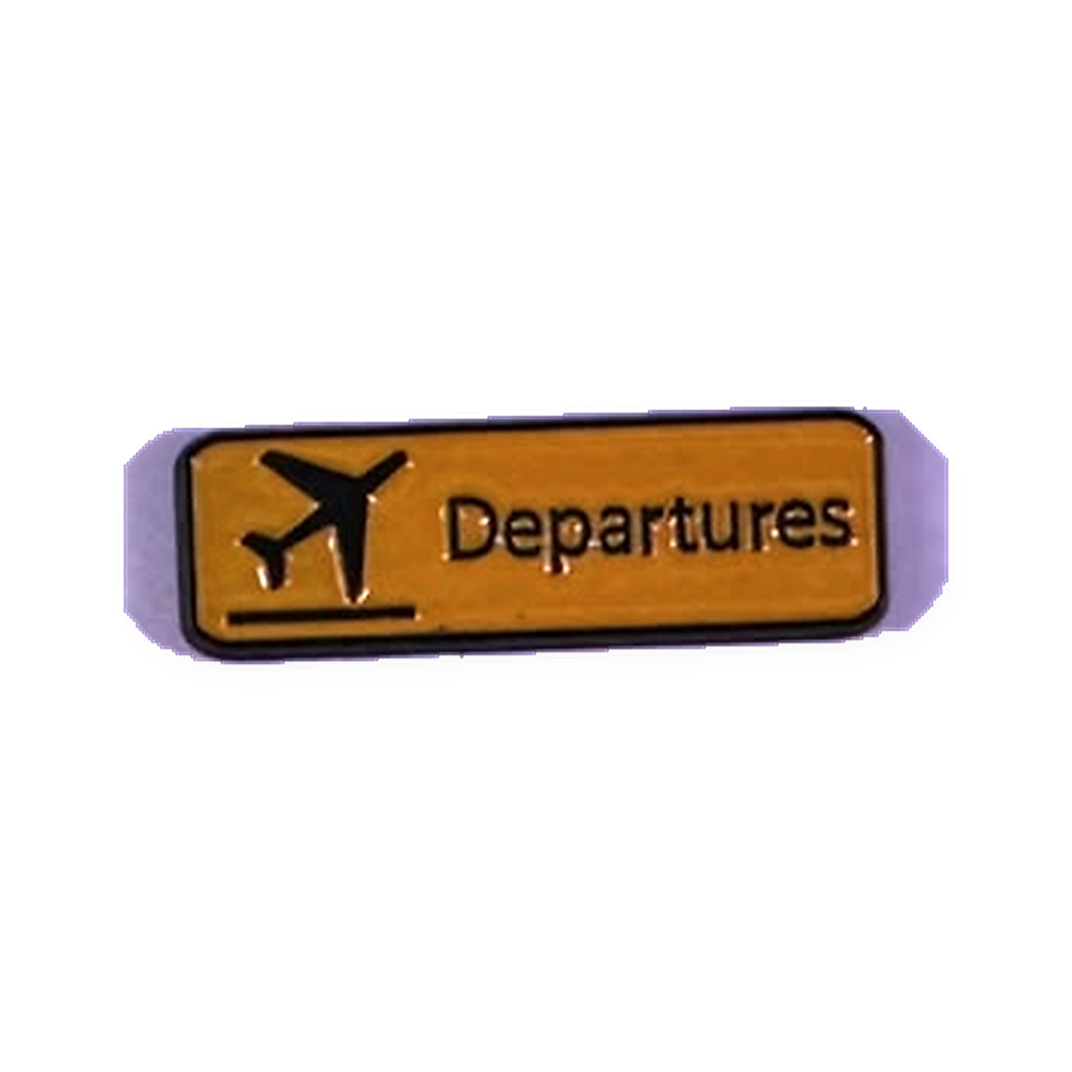 Departures Airport Sign Metal Sticker