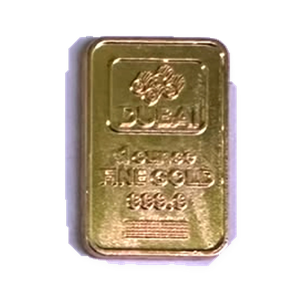 Gold Bar Metal Sticker