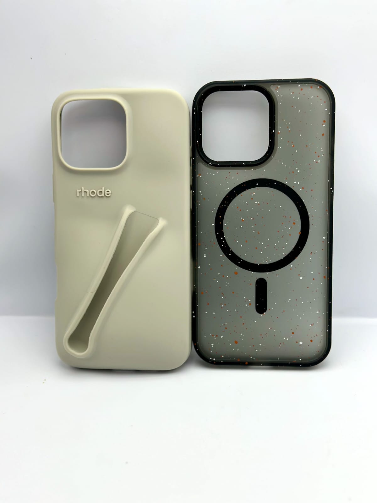 Premium Rhode Lip-Gloss Phone Case + Splash Ink Matt Magsafe Case for iphone