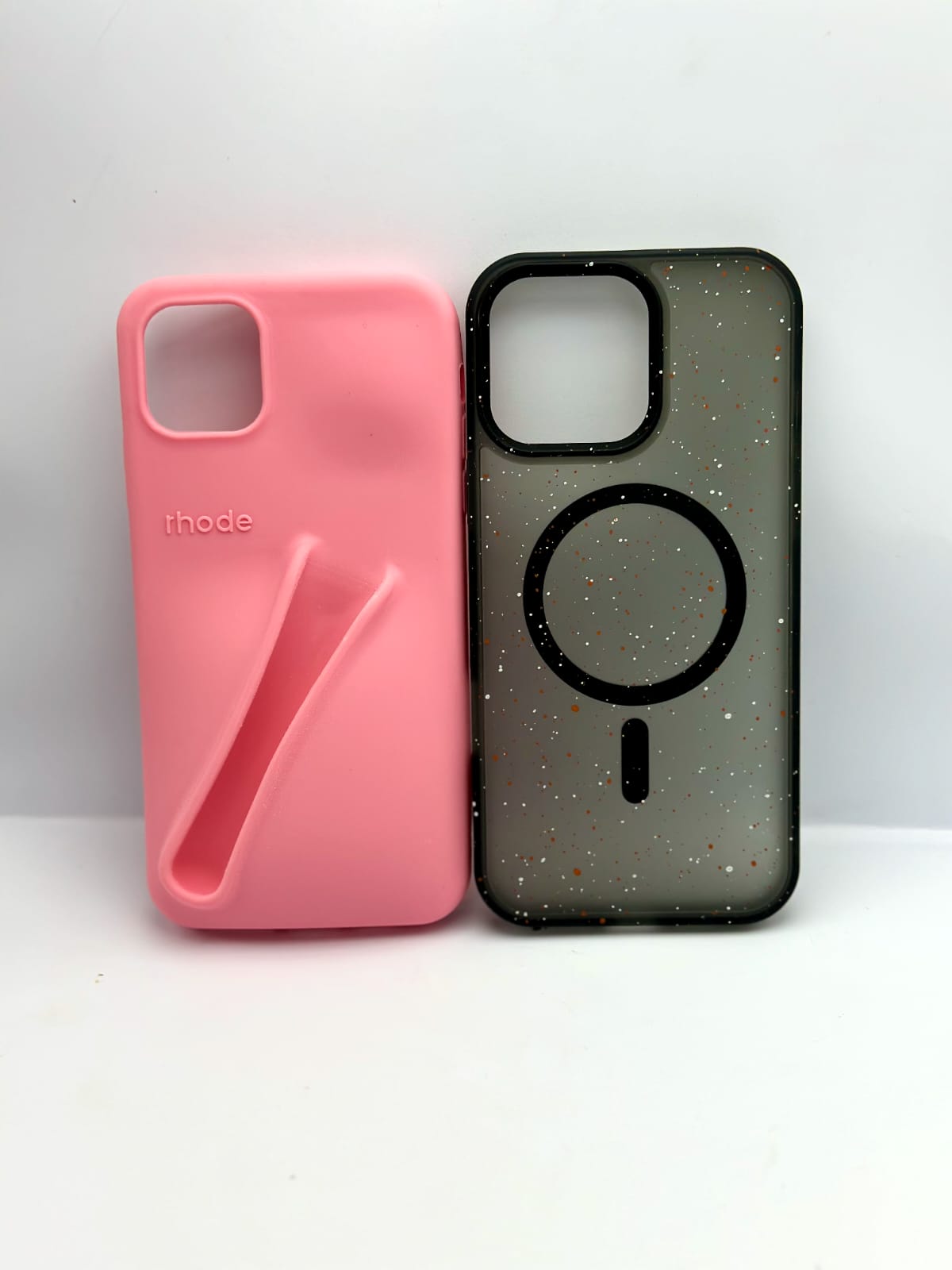 Premium Rhode Lip-Gloss Phone Case + Splash Ink Matt Magsafe Case for iphone