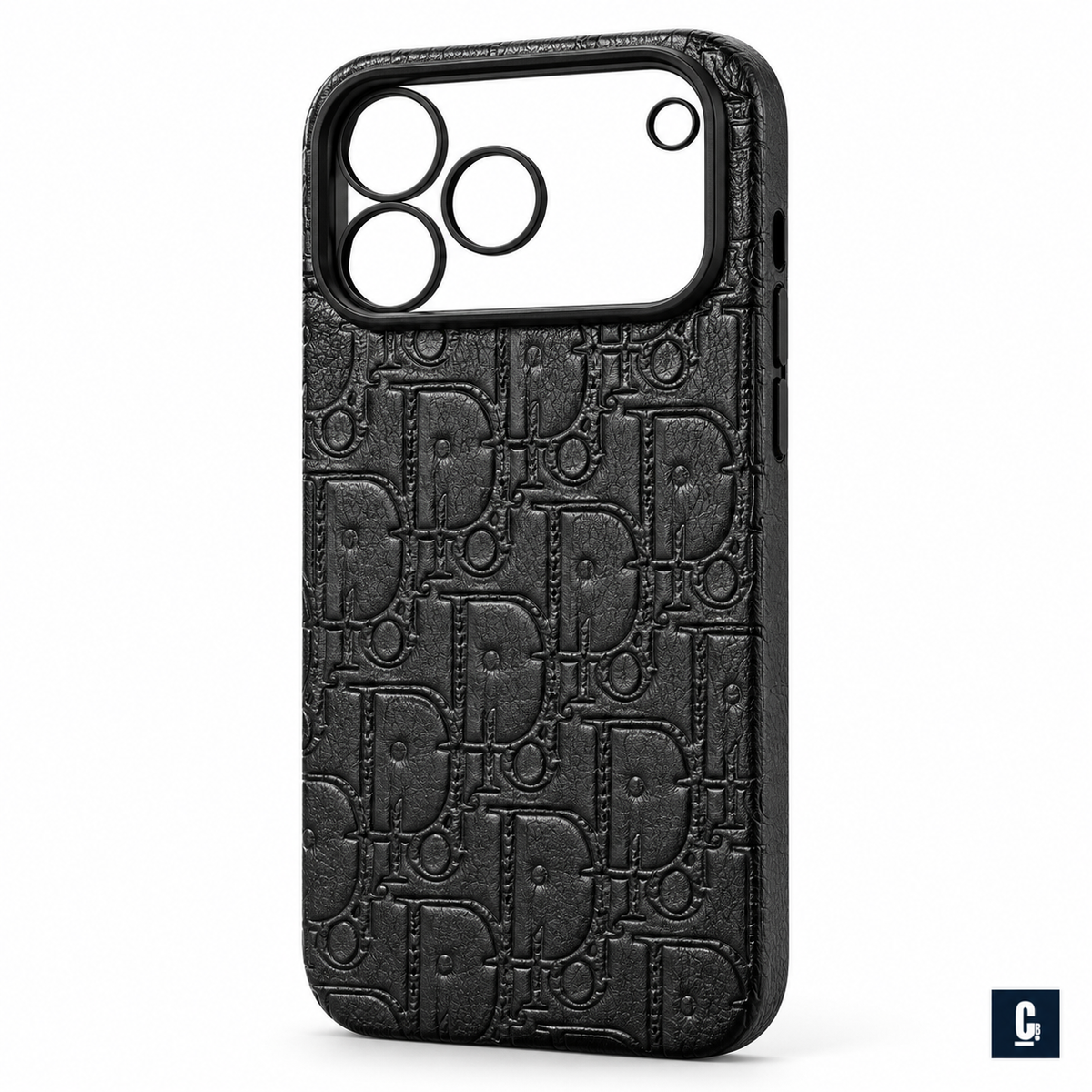 Embossed Oblique Case — Black | CB Studio | color=black | view=detail