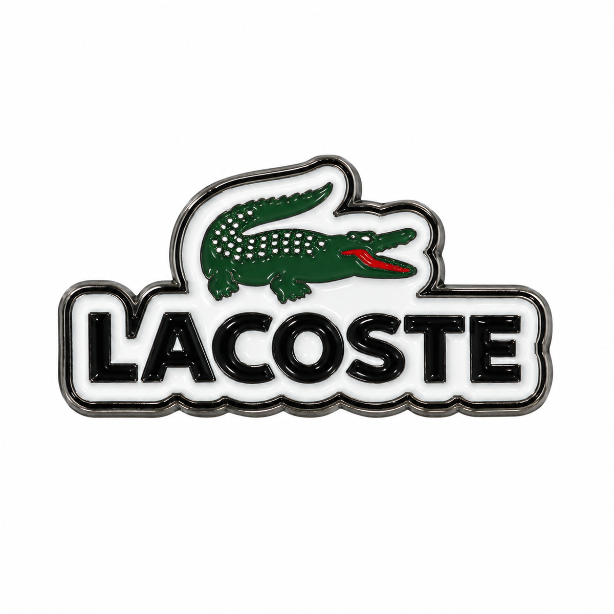 Lacoste Crocodile Logo Metal Sticker