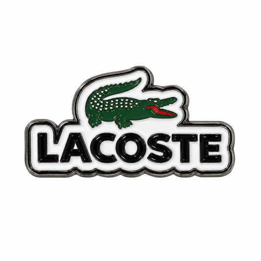 Lacoste Crocodile Logo Metal Sticker