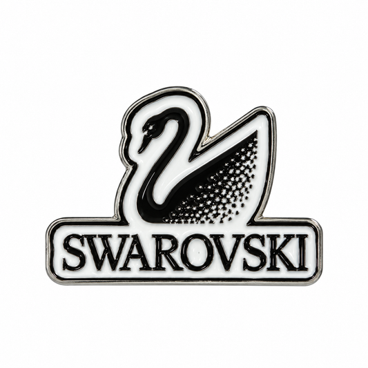 Swarovski Swan Logo Metal Sticker