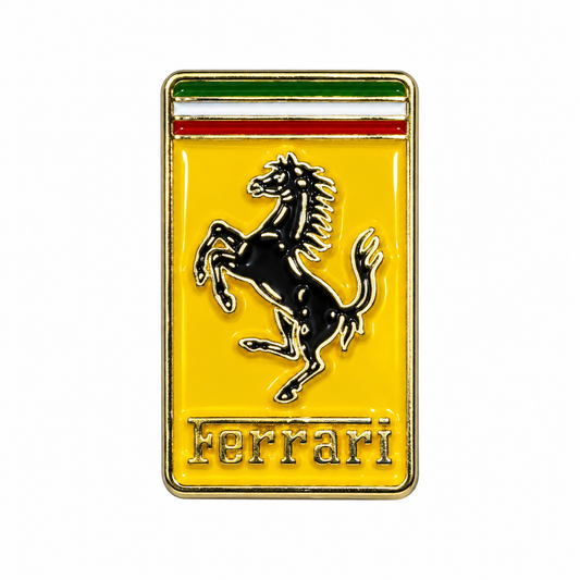Ferrari Yellow Badge Metal Sticker