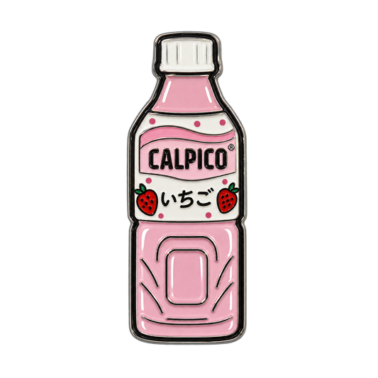 Calpico Bottle Metal Sticker
