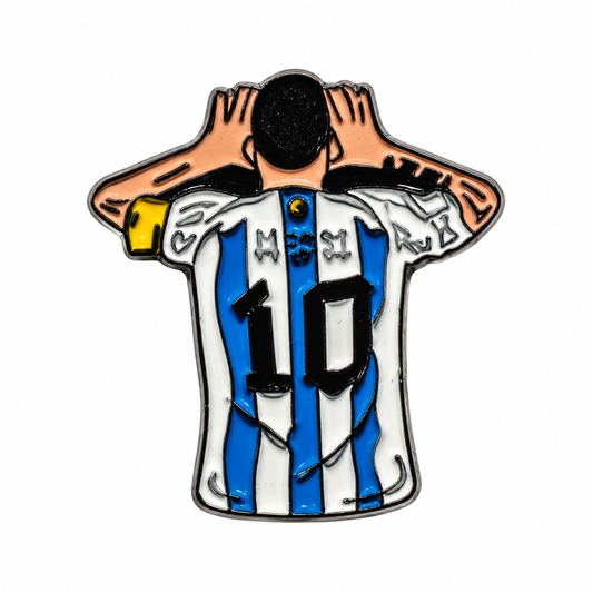 Messi Celebration Metal Sticker