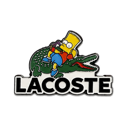 Lacoste Cartoon Metal Sticker