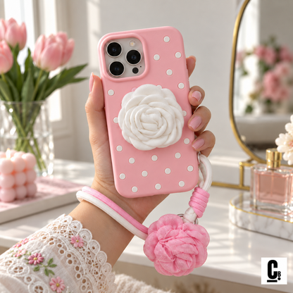 Pop Socket Flower Case with Charms ❄️