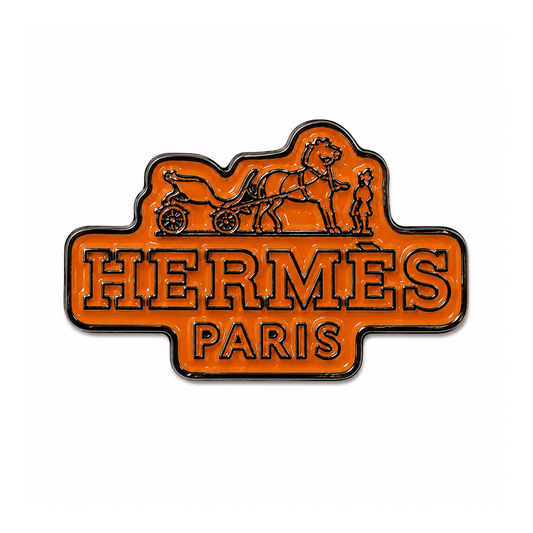 Hermes Paris Logo Metal Sticker - SKU MS-011