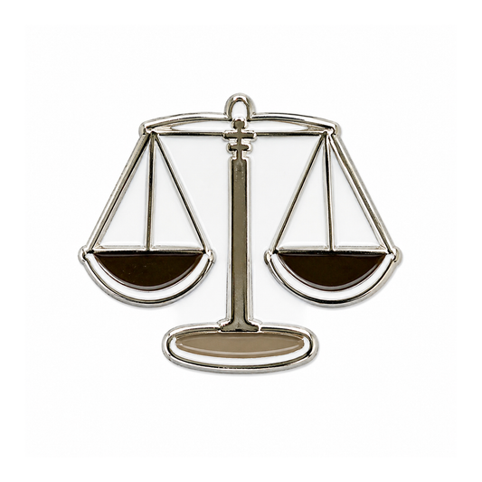 Scales of Justice Metal Sticker - SKU MS-013