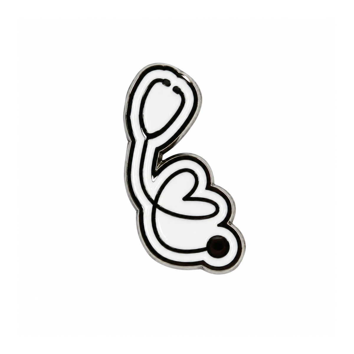 Heart Stethoscope Metal Sticker - SKU MS-020