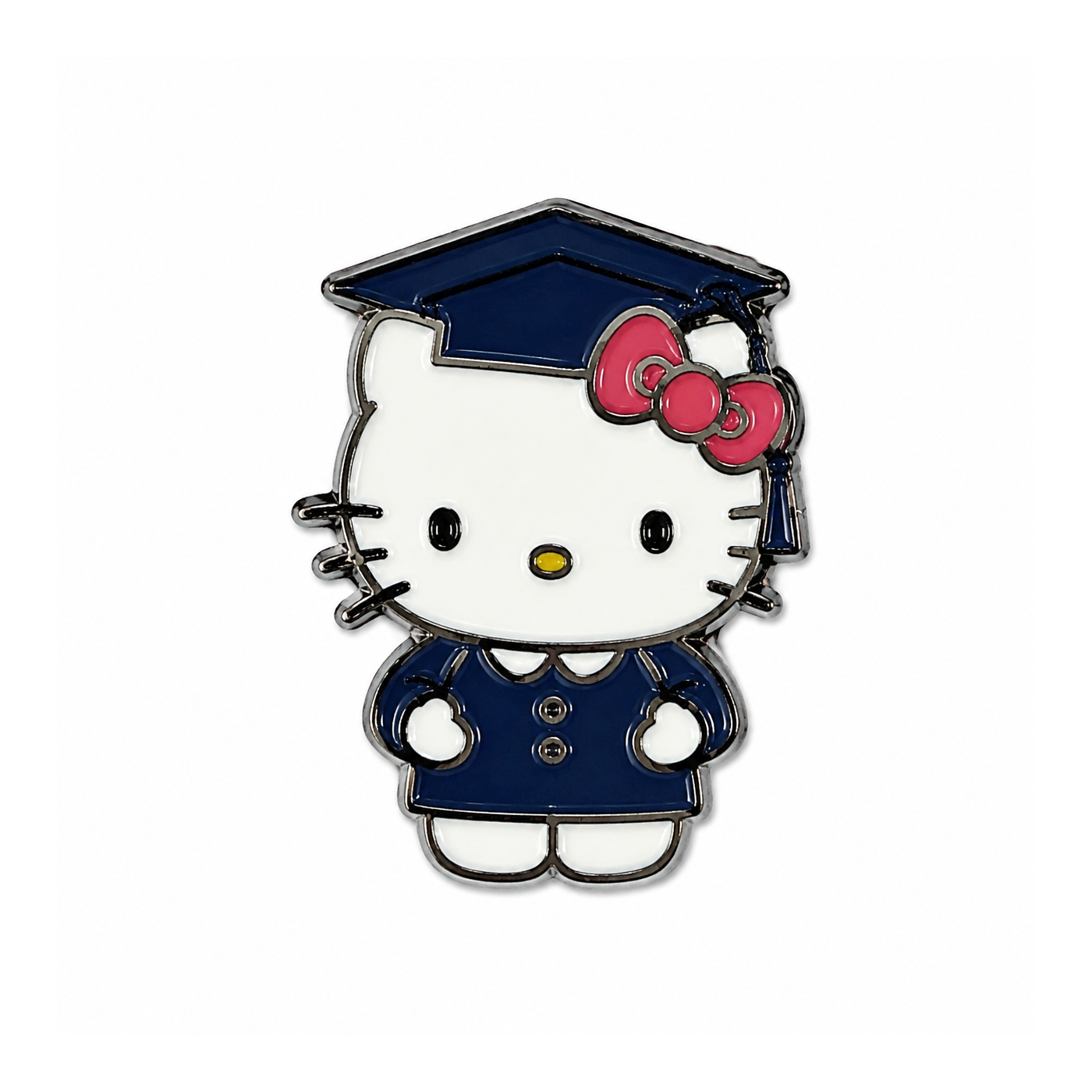 Hello Kitty - Navy Graduation Metal Sticker - SKU MS-021