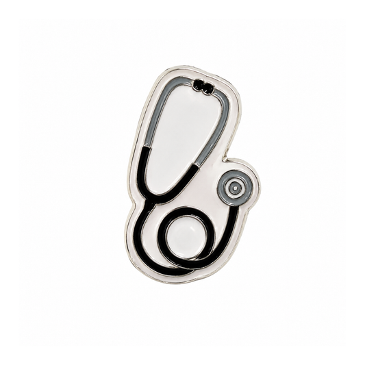 Classic Stethoscope Metal Sticker - SKU MS-025
