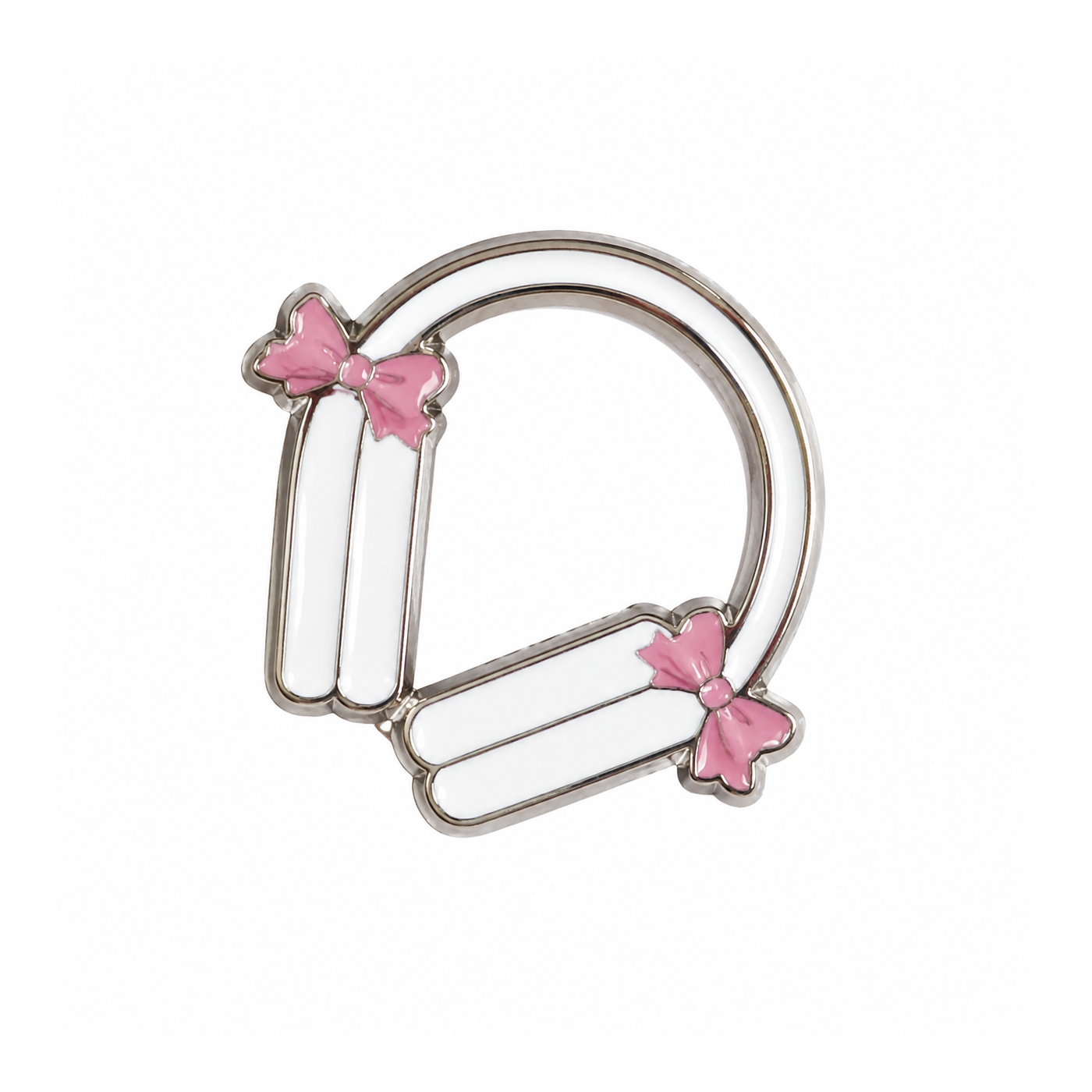 Headphones with Pink Bows Metal Sticker - SKU MS-032