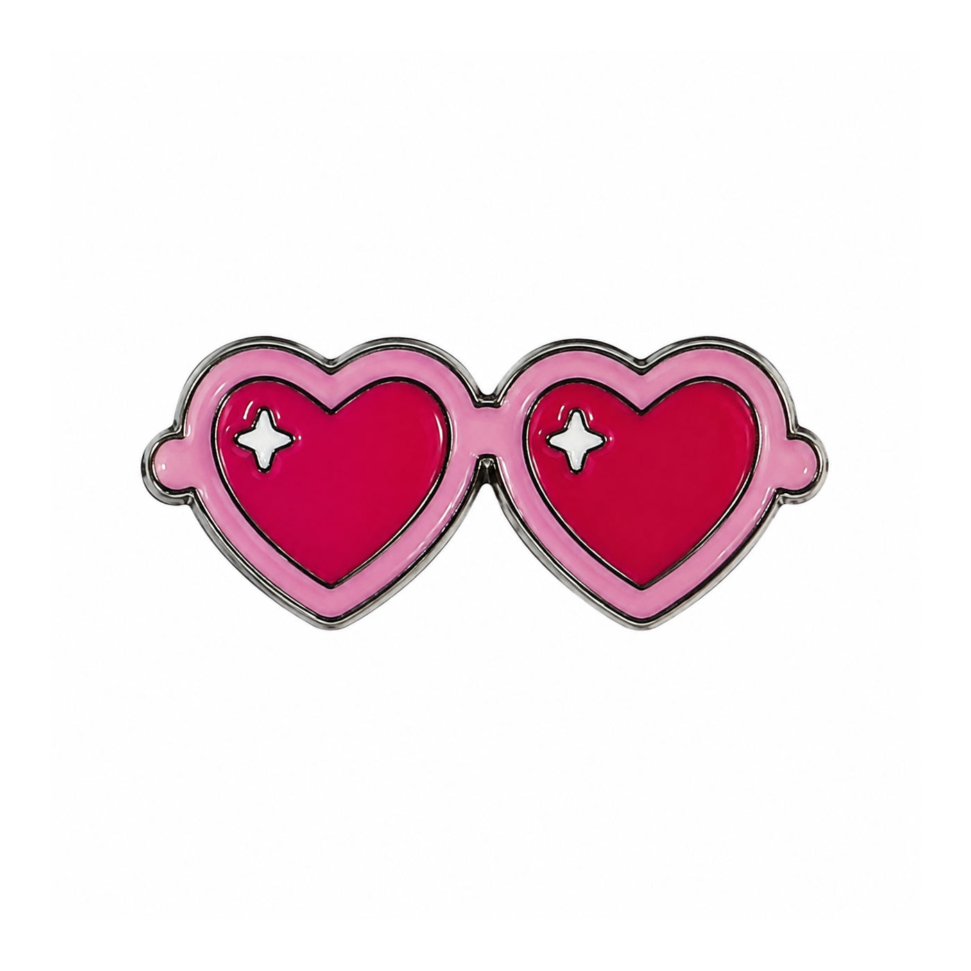 Heart Sunglasses Metal Sticker - SKU MS-035