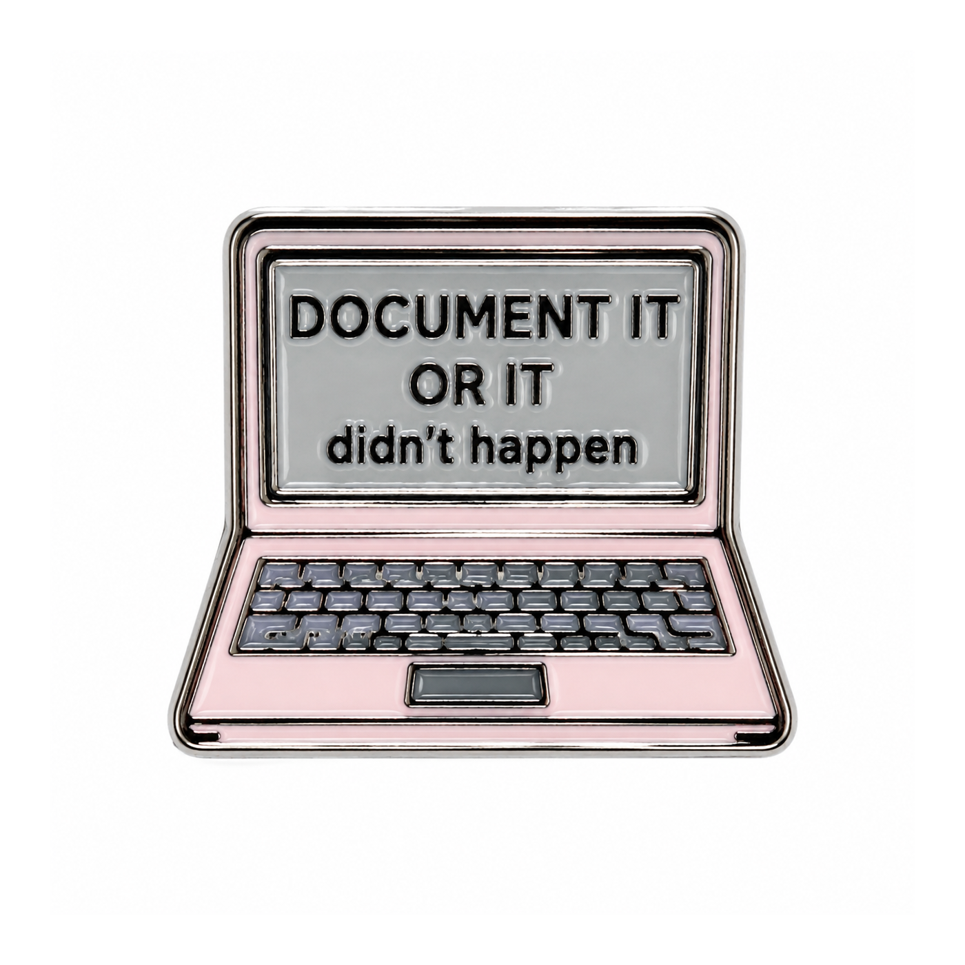 Laptop with Document Metal Sticker - SKU MS-044