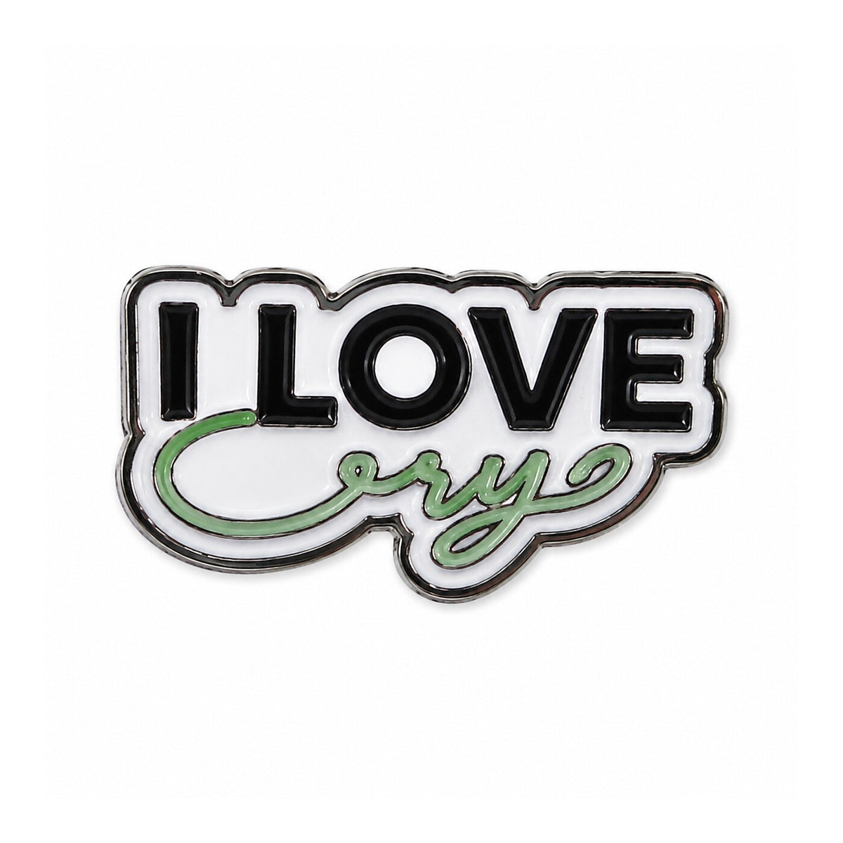 Love Cry Lettering Metal Sticker - SKU MS-051