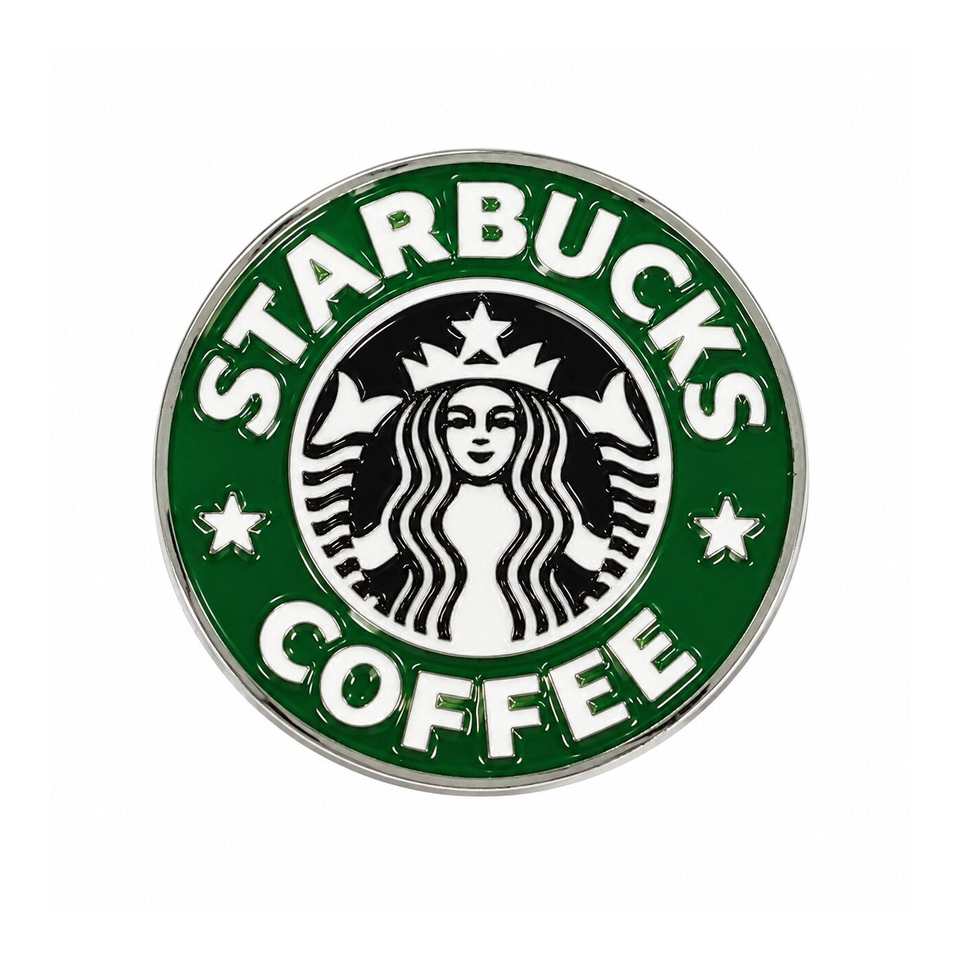 Starbucks Coffee Emblem Metal Sticker - SKU MS-058
