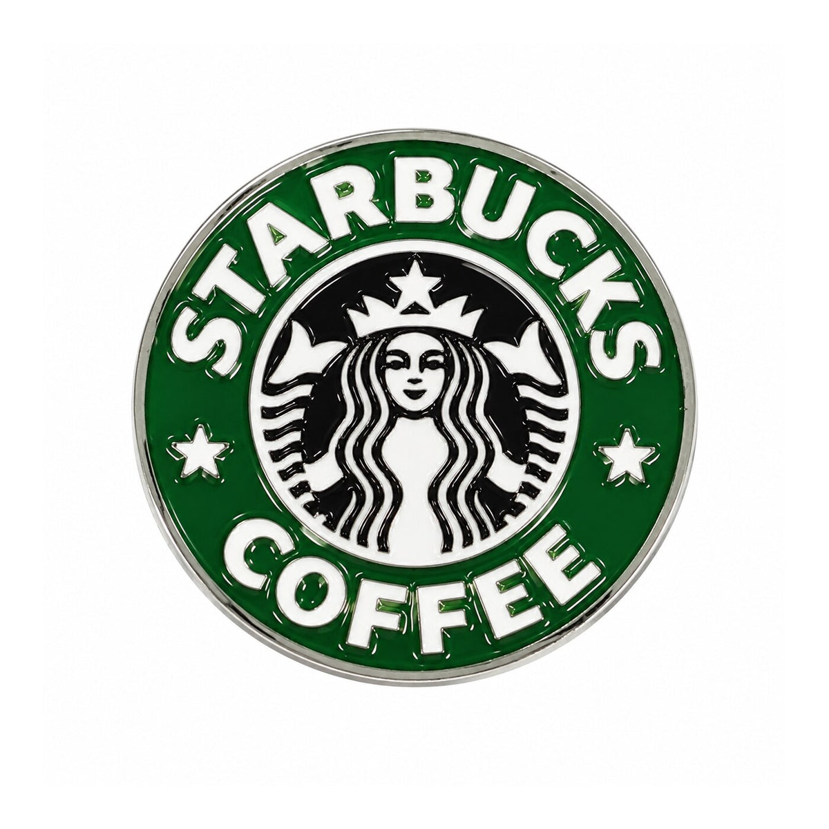 Starbucks Coffee Emblem Metal Sticker - SKU MS-058