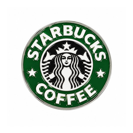Starbucks Coffee Emblem Metal Sticker - SKU MS-058