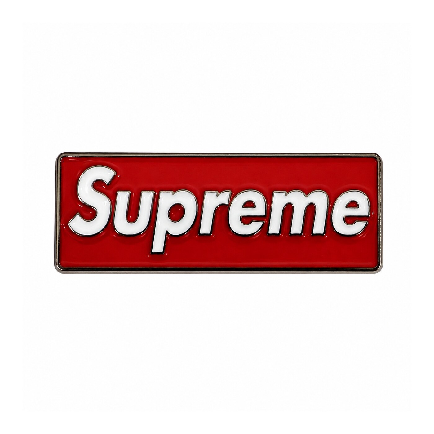 Supreme Red Logo Metal Sticker - SKU MS-064