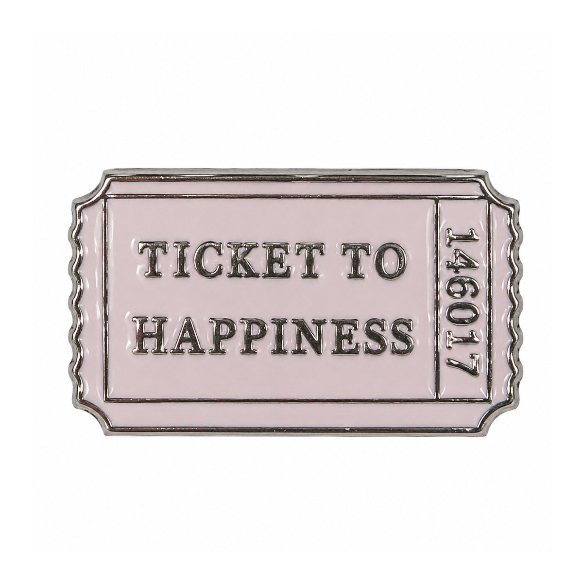 Ticket to Happiness Metal Sticker - SKU MS-068