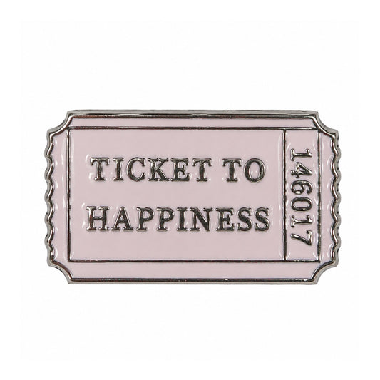 Ticket to Happiness Metal Sticker - SKU MS-068