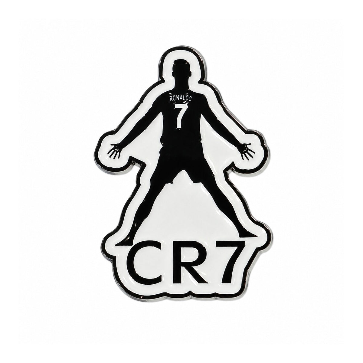 CR7 Silhouette Metal Sticker - SKU MS-084