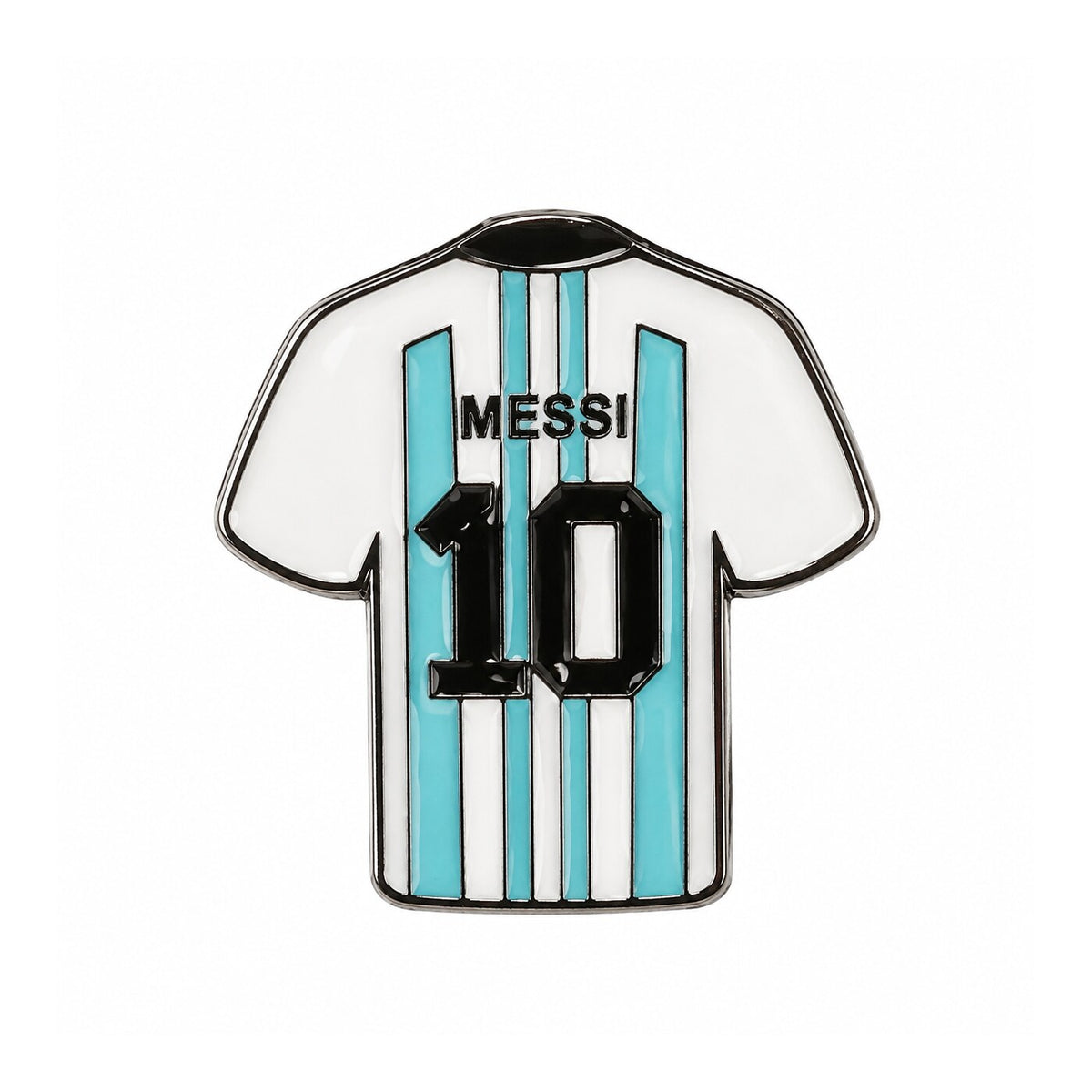 Messi Number 10 Jersey Metal Sticker - SKU MS-085