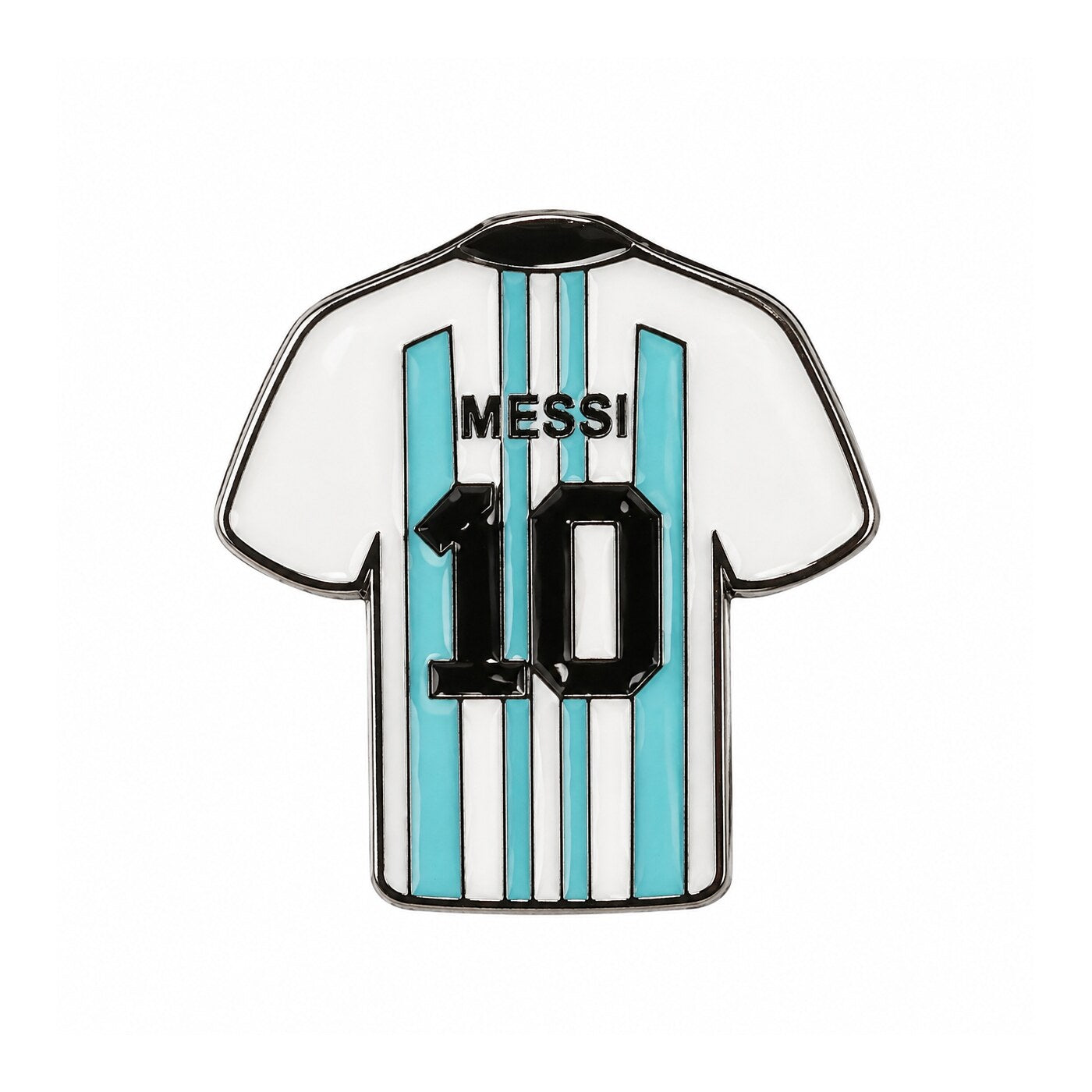 Messi Number 10 Jersey Metal Sticker - SKU MS-085