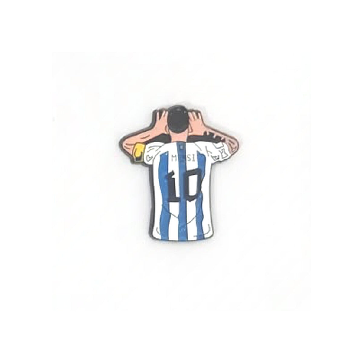 Messi Celebration Metal Sticker - SKU MS-086