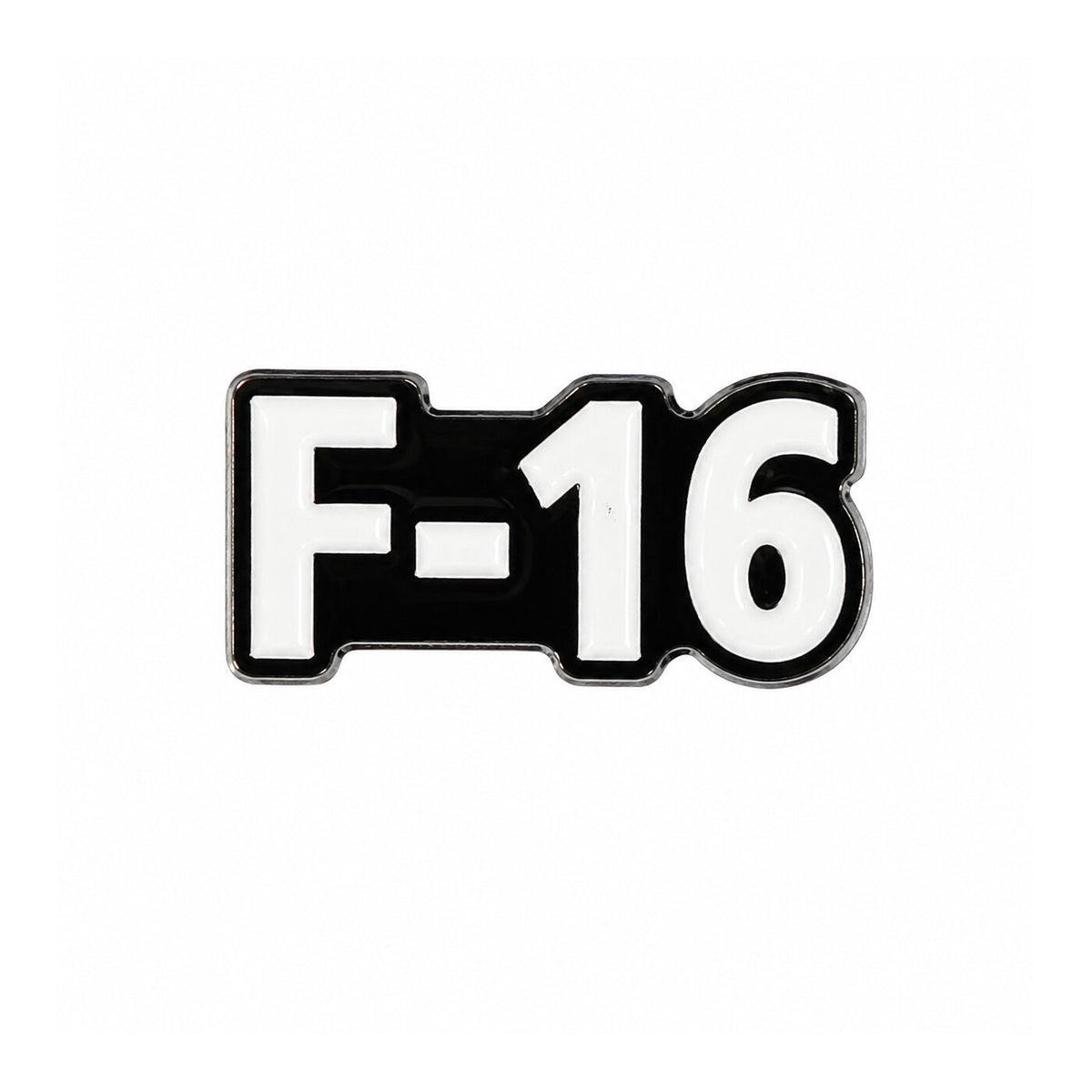 F-16 Lettering Metal Sticker - SKU MS-087