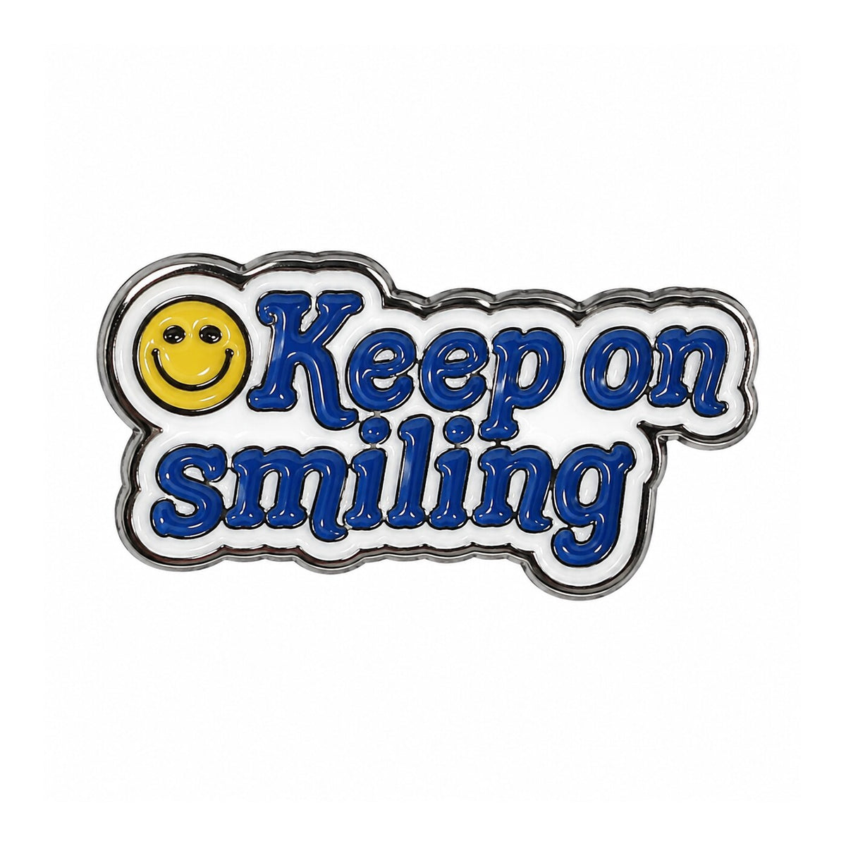 Keep on Smiling Metal Sticker - SKU MS-098
