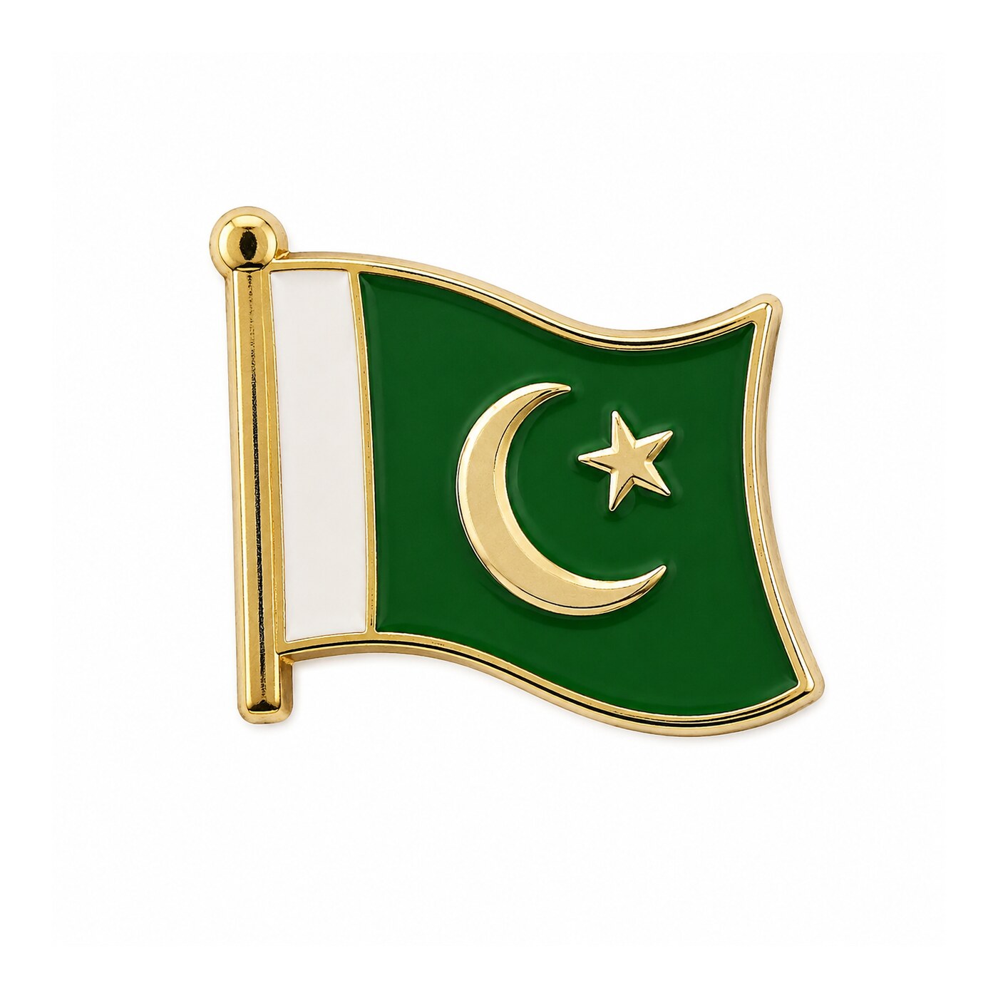 Pakistan Flag Metal Sticker - SKU MS-102