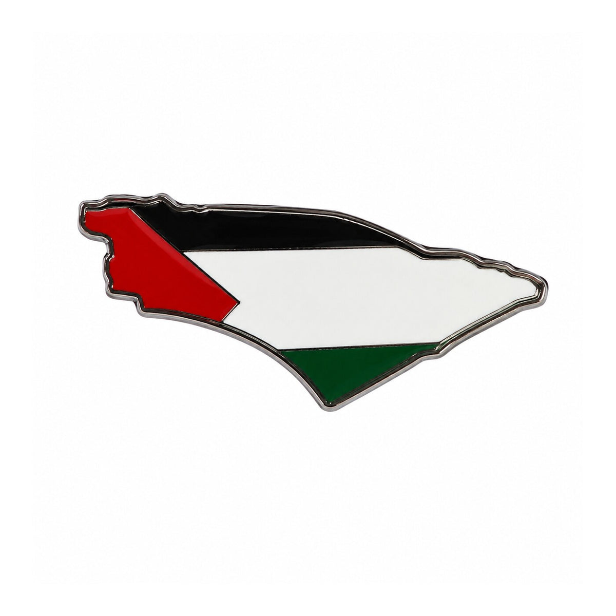 Palestine Flag Map Metal Sticker - SKU MS-105