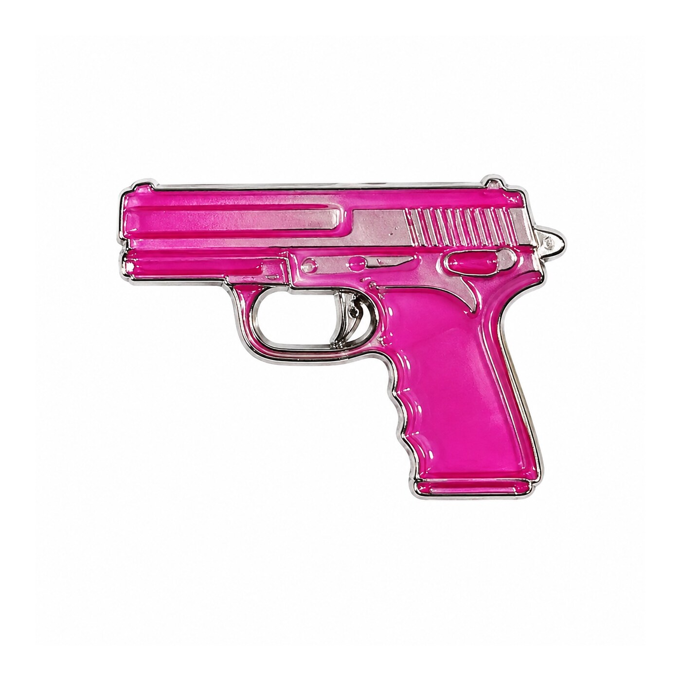Pink Pistol Metal Sticker - SKU MS-108