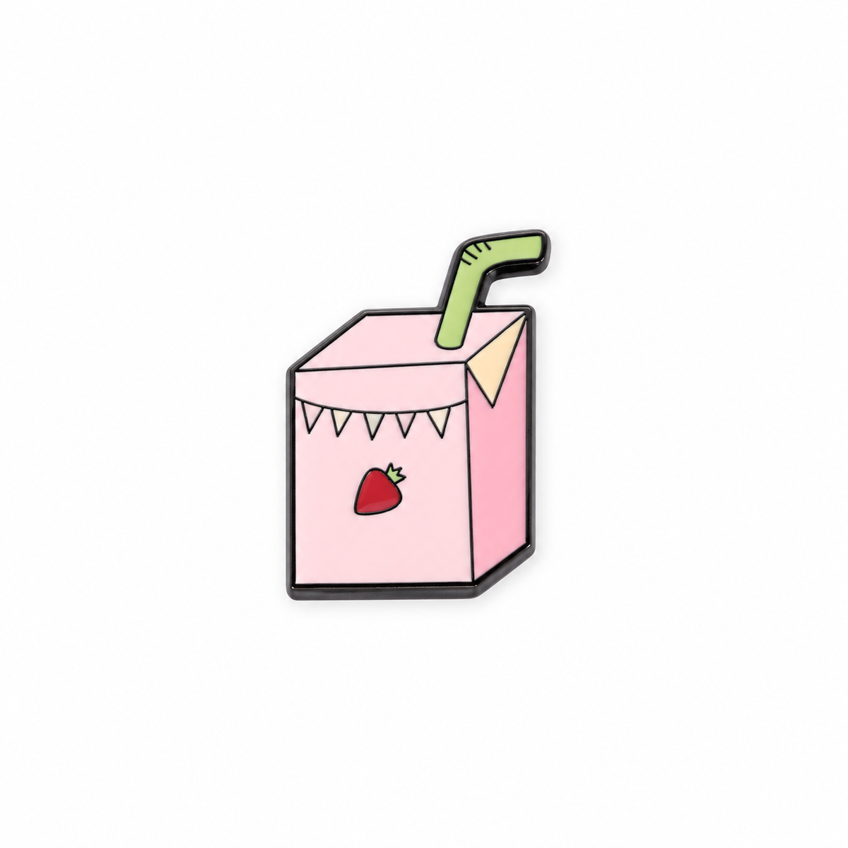 Strawberry Milk Carton Metal Sticker - SKU MS-121