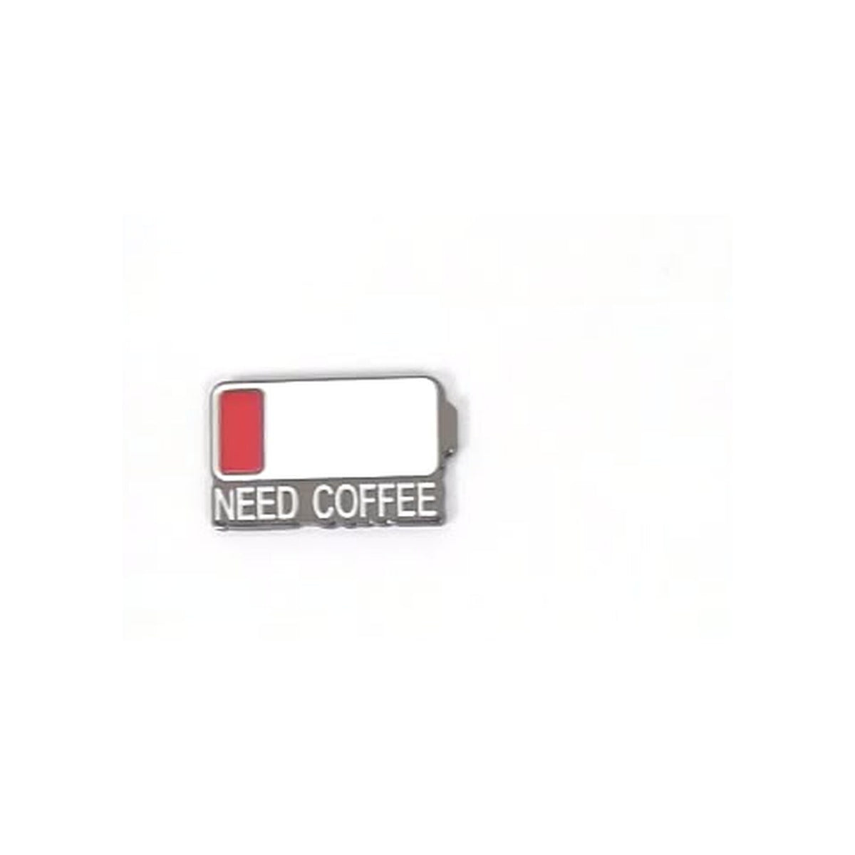 Need Coffee Battery Metal Sticker - SKU MS-122