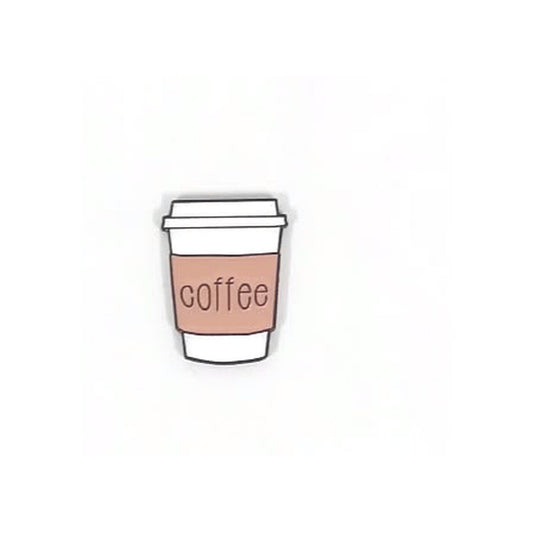 Takeaway Coffee Cup Metal Sticker - SKU MS-124