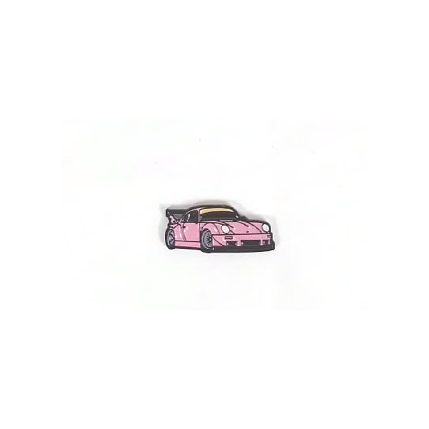 Pink Low Sports Car Metal Sticker - SKU MS-137