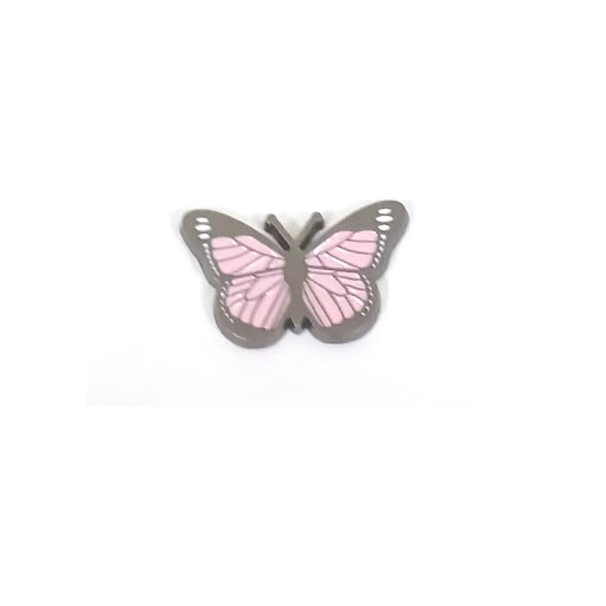 Pink and Black Butterfly Metal Sticker - SKU MS-141