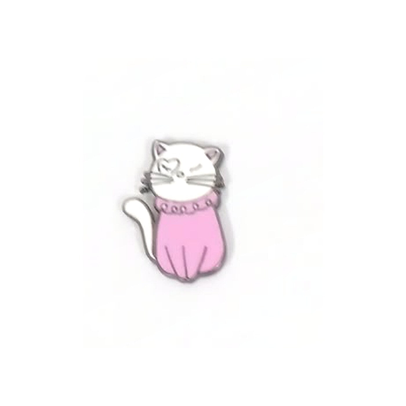 Pink Cat - Pink Collar Metal Sticker - SKU MS-142